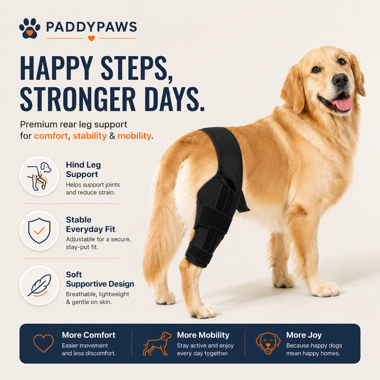 PADDYPAWS Dog Knee Brace — Mobility & Joint Support
