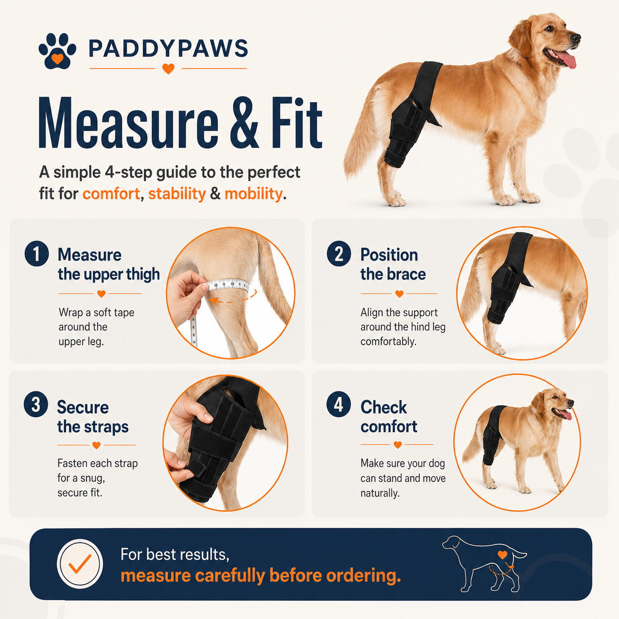 PADDYPAWS Dog Knee Brace — Mobility & Joint Support