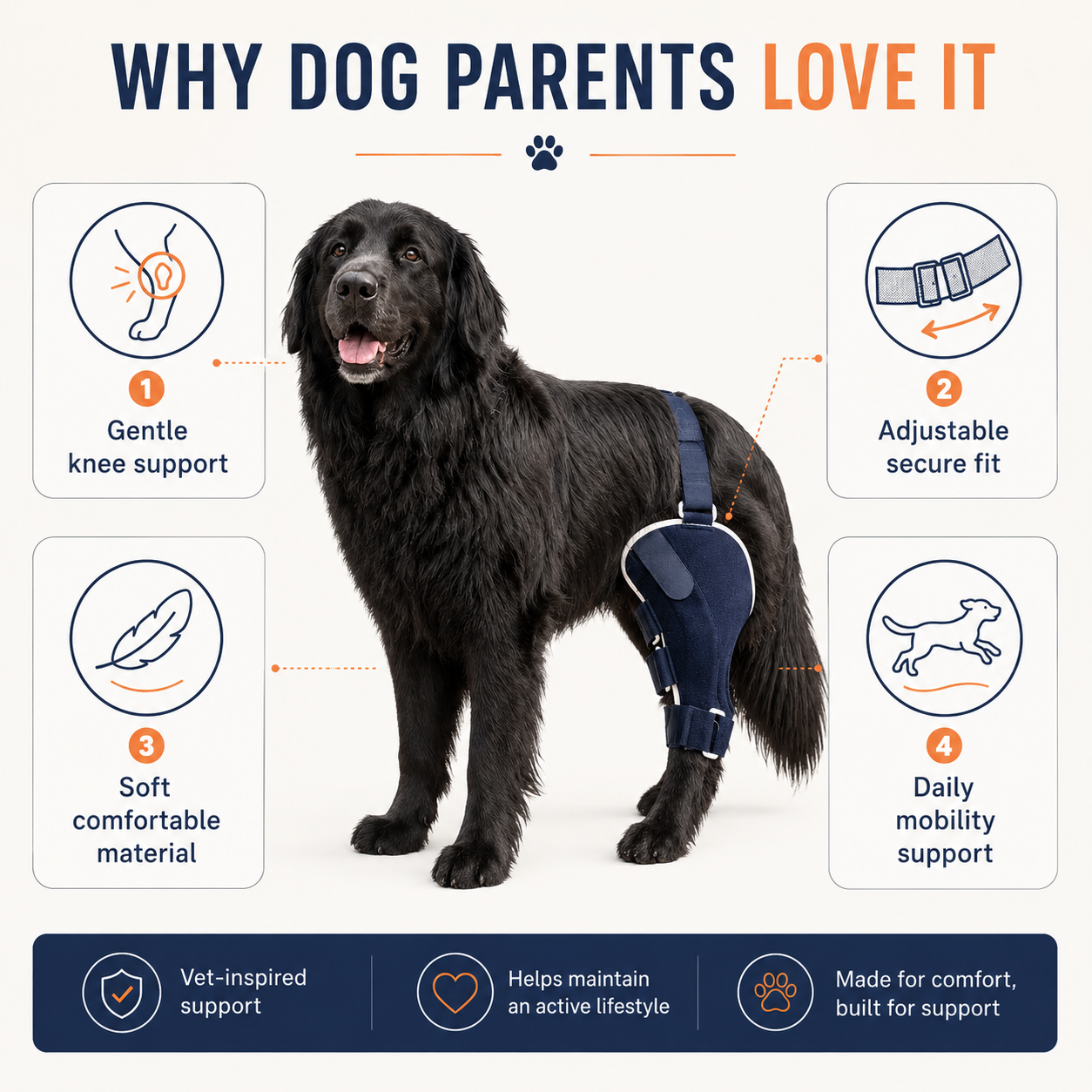 PADDYPAWS Dog Knee Brace — Mobility & Joint Support